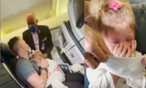 Garotinha de 2 anos expulsa de vôo por não usar máscara